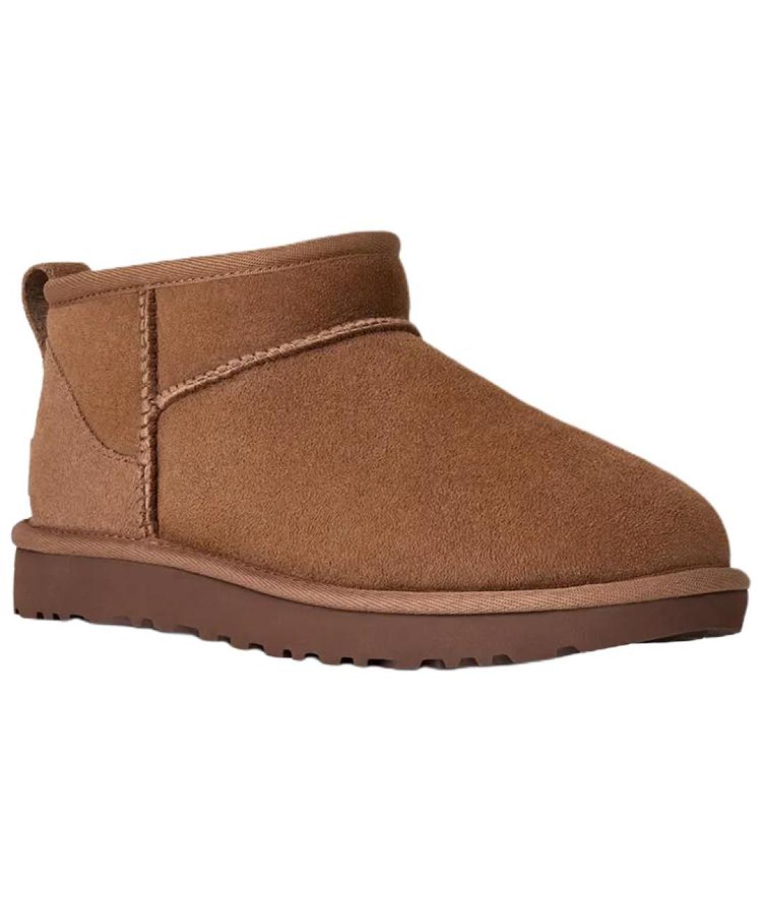 UGG AUSTRALIA Коричневые замшевые ботинки, фото 3