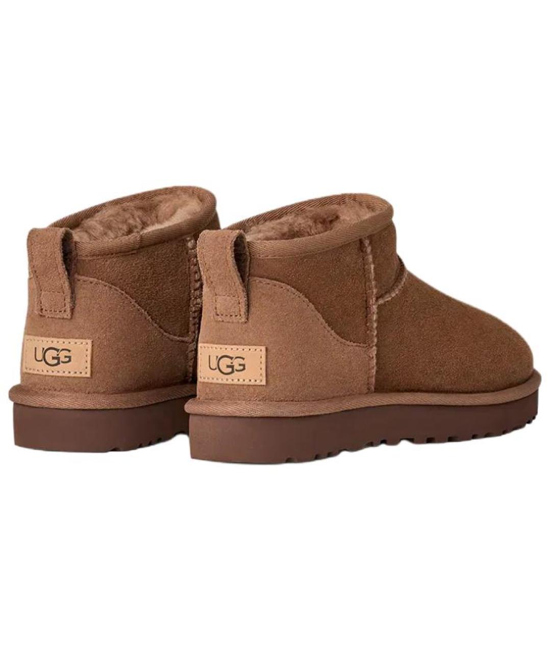 UGG AUSTRALIA Коричневые замшевые ботинки, фото 5