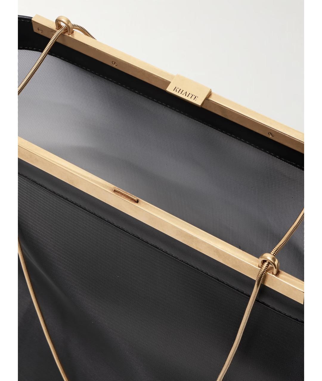 KHAITE Черная тканевая сумка тоут, фото 4