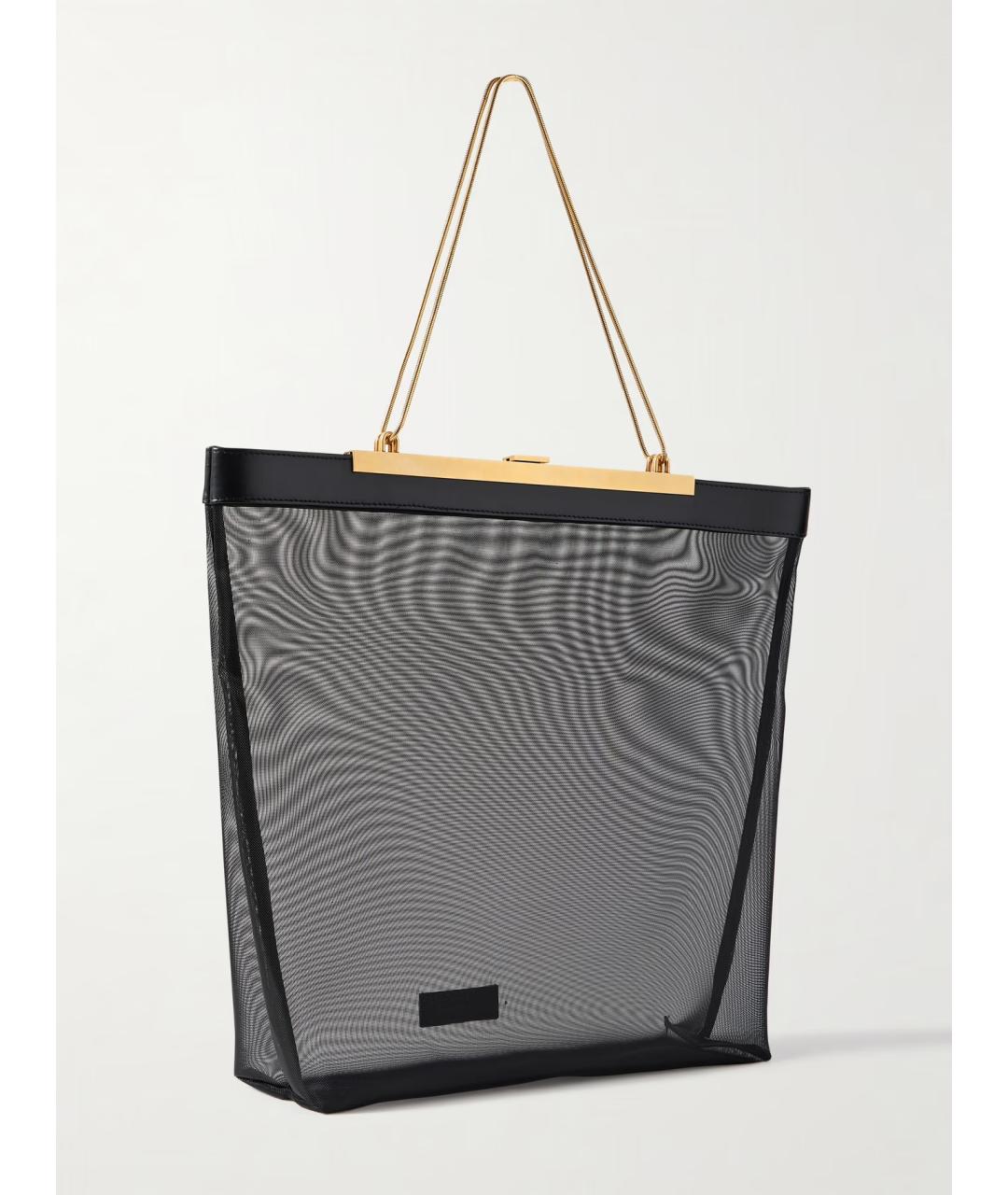 KHAITE Черная тканевая сумка тоут, фото 3