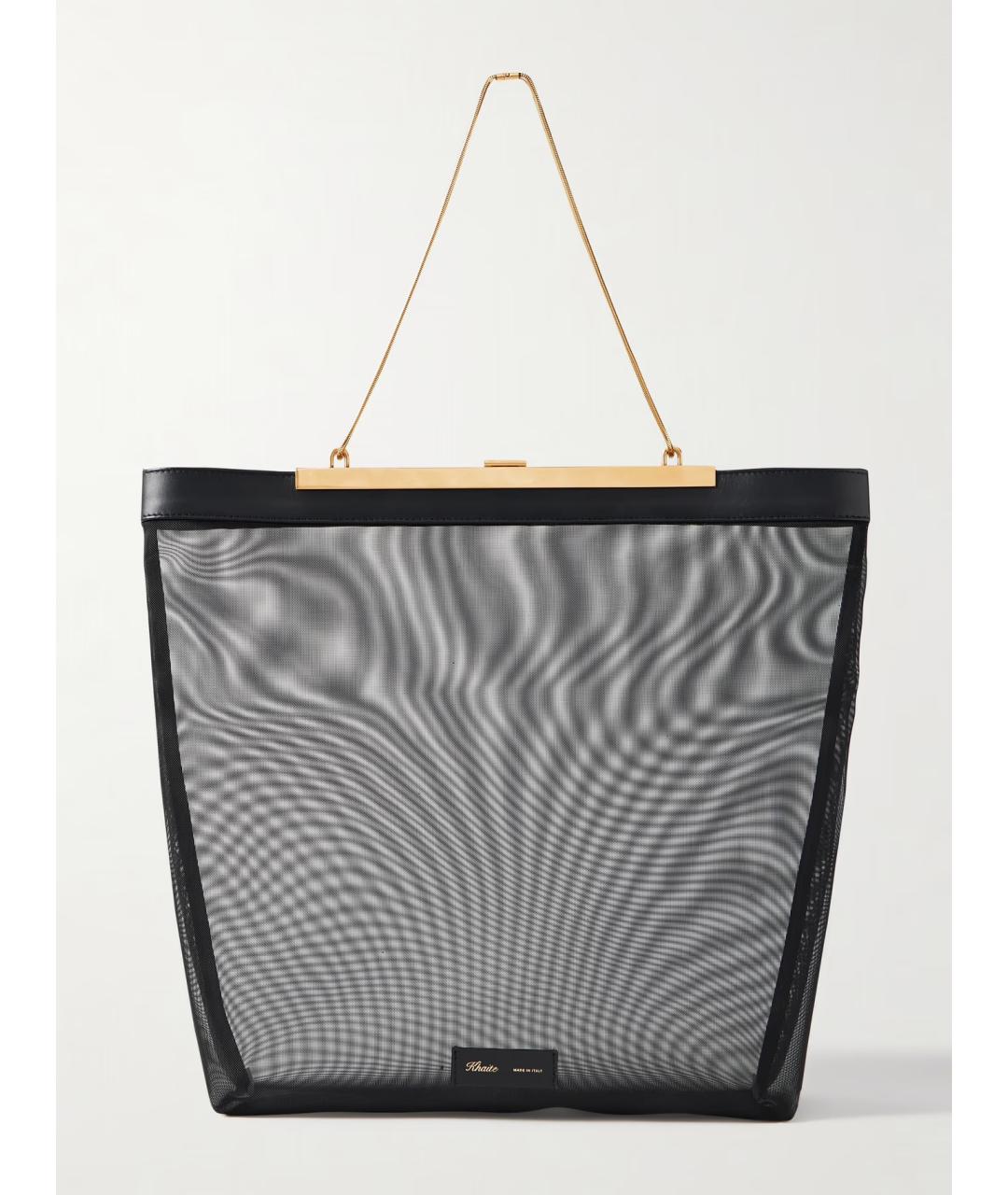KHAITE Черная тканевая сумка тоут, фото 6