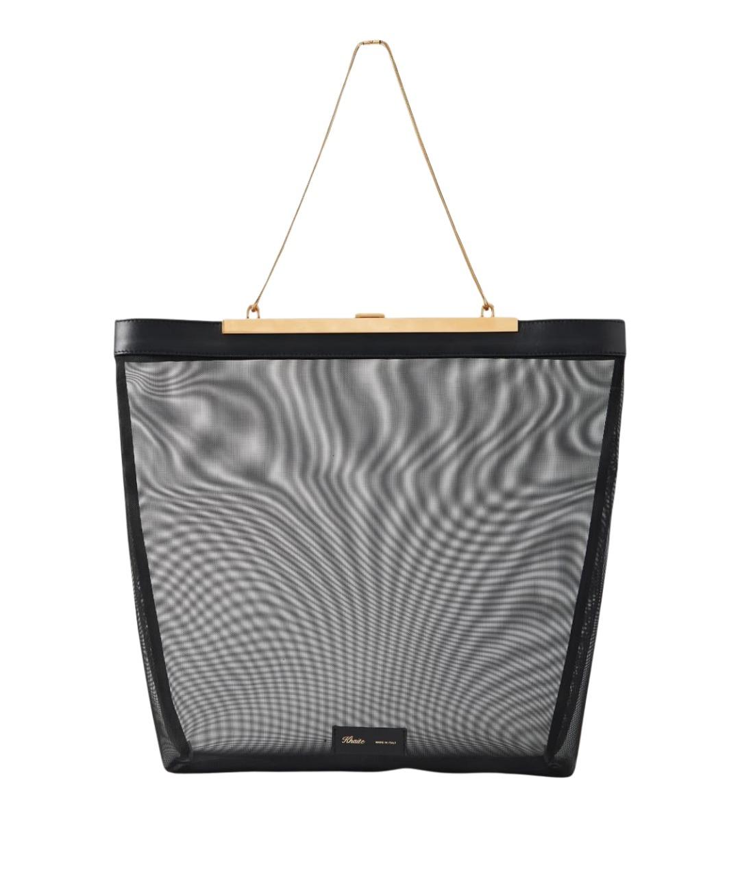 KHAITE Черная тканевая сумка тоут, фото 1