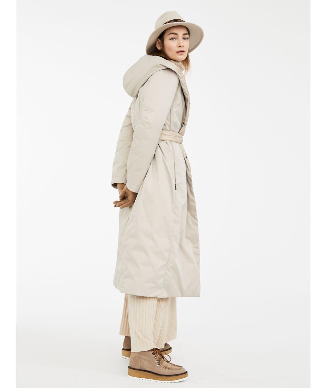 WEEKEND MAX MARA Бежевый пуховик, фото 3