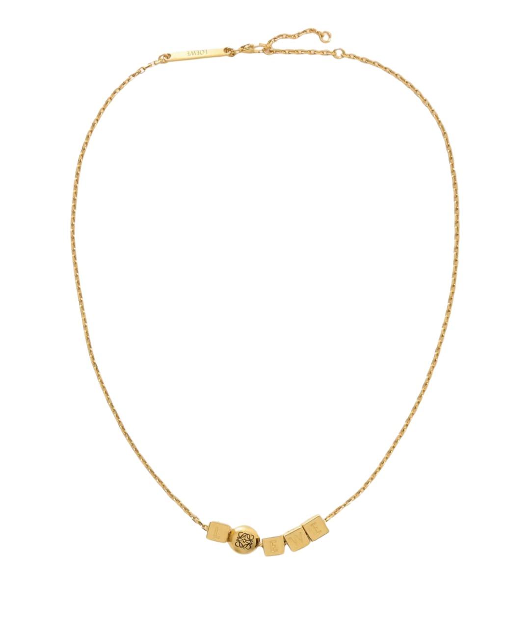 LOEWE Золотое металлическое колье, фото 1