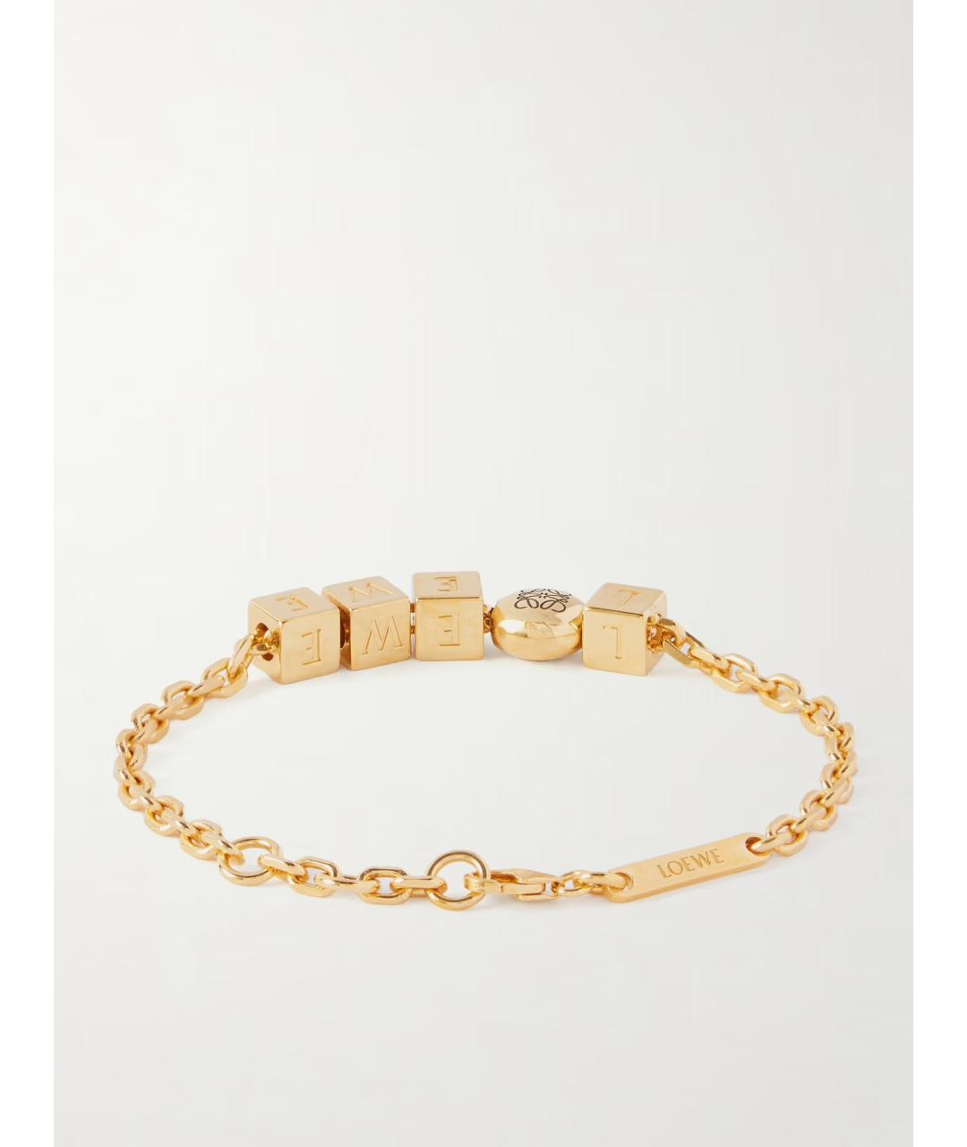 LOEWE Золотой металлический браслет, фото 4