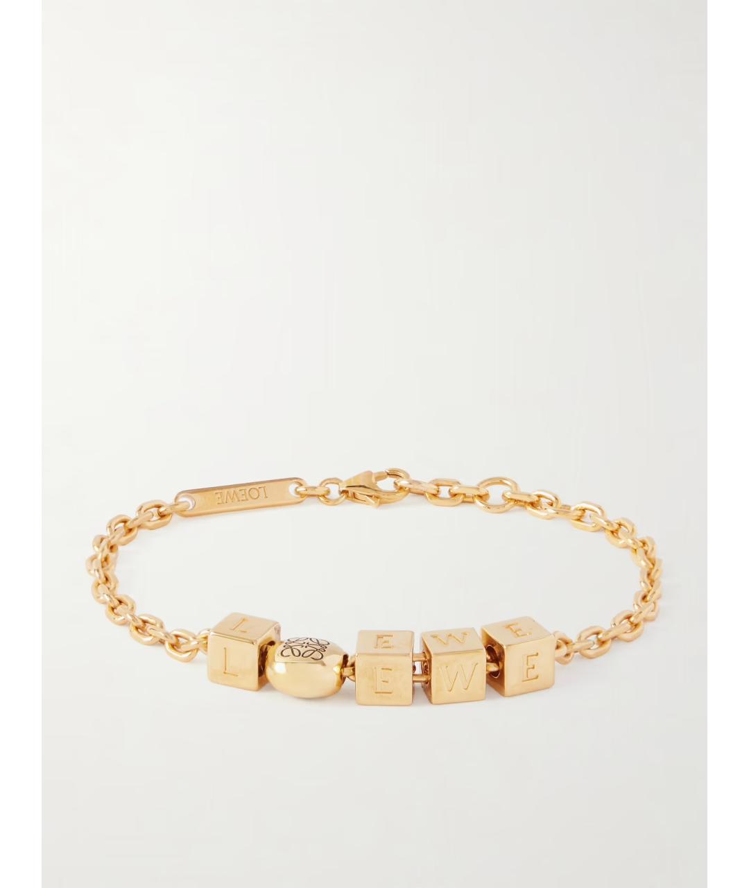 LOEWE Золотой металлический браслет, фото 5