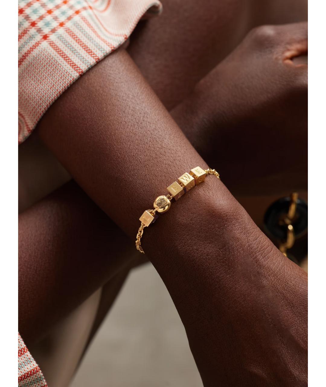 LOEWE Золотой металлический браслет, фото 2