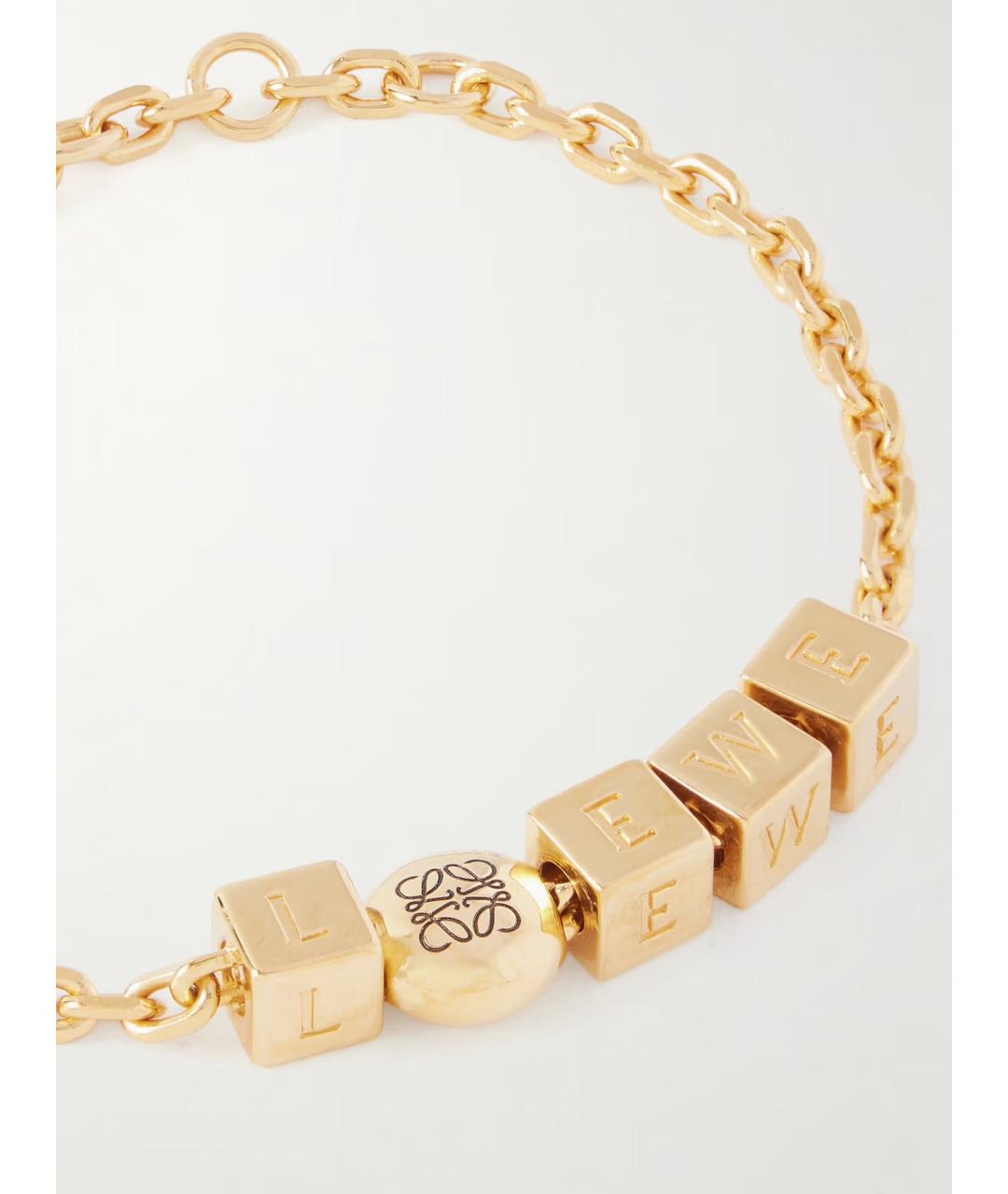 LOEWE Золотой металлический браслет, фото 3