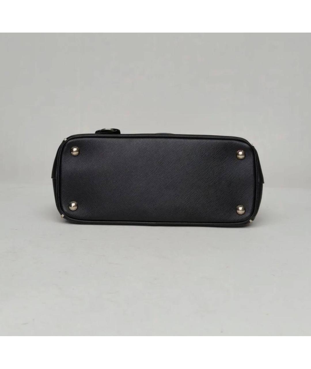 PRADA Черная кожаная сумка с короткими ручками, фото 7