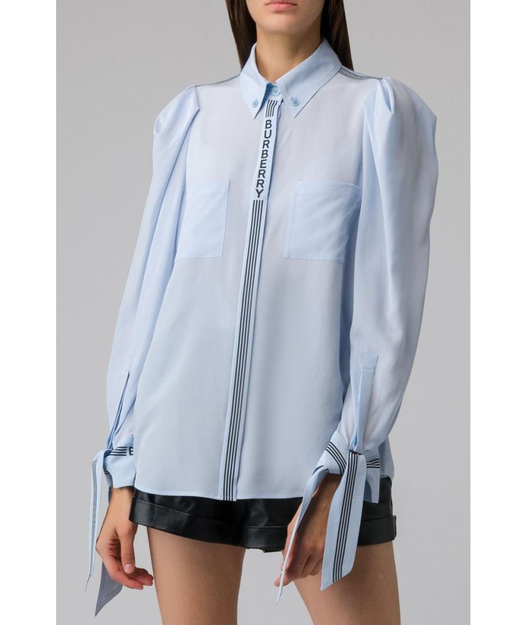 BURBERRY Голубая рубашка, фото 4