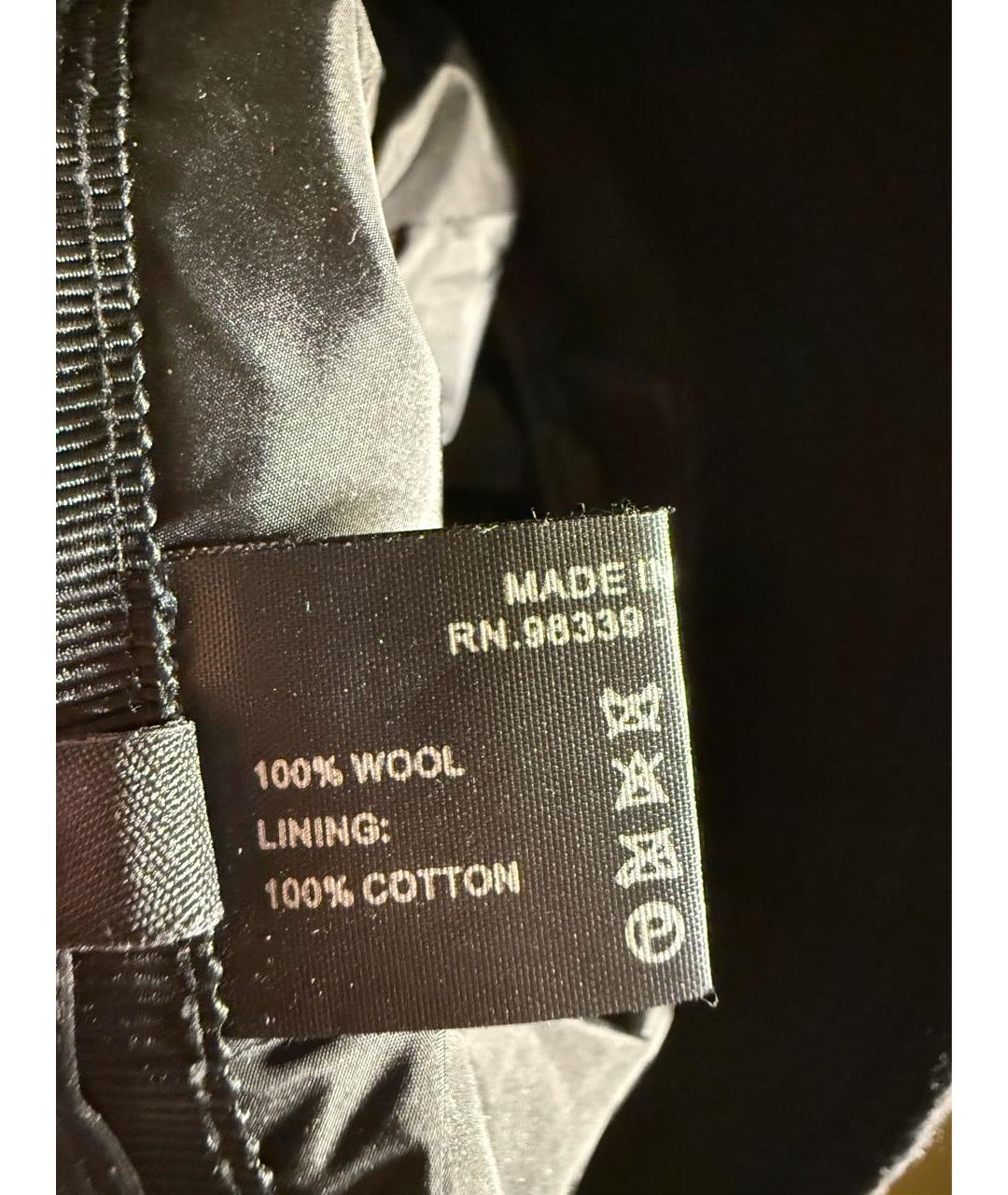 PRADA Черная шерстяная шляпа, фото 6