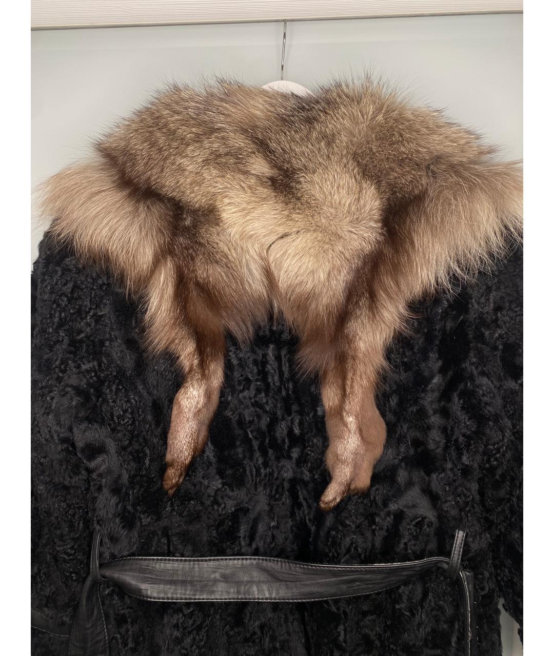 FERRAGAMO Черная меховая куртка, фото 8