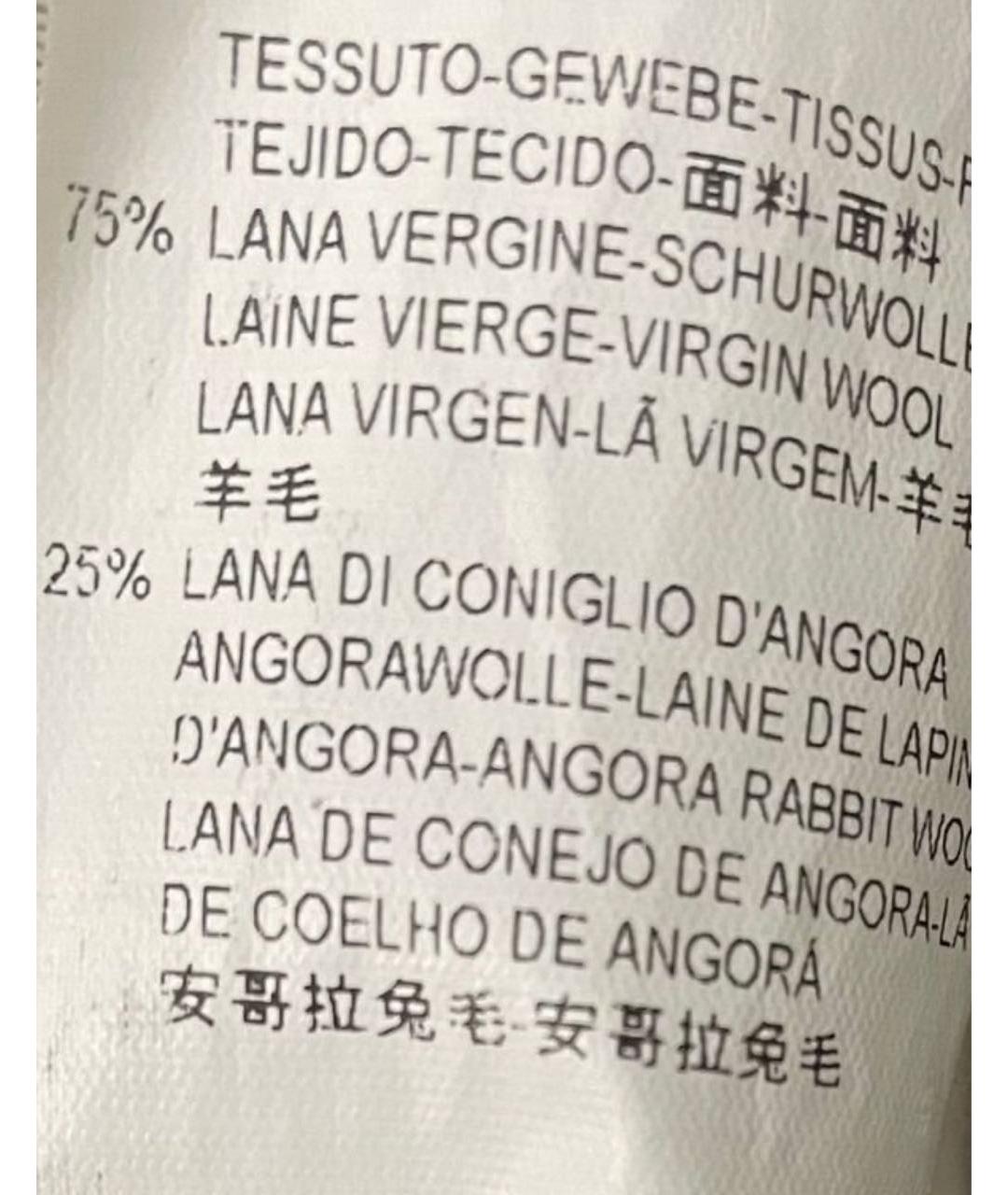 EMPORIO ARMANI Бежевый шерстяной джемпер / свитер, фото 3