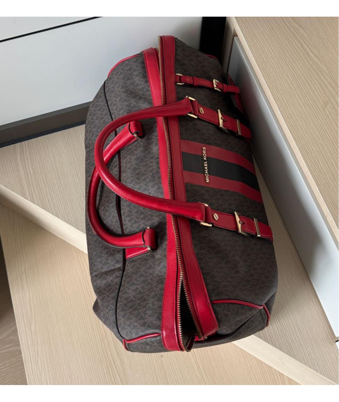 MICHAEL KORS Коричневая дорожная/спортивная сумка, фото 7