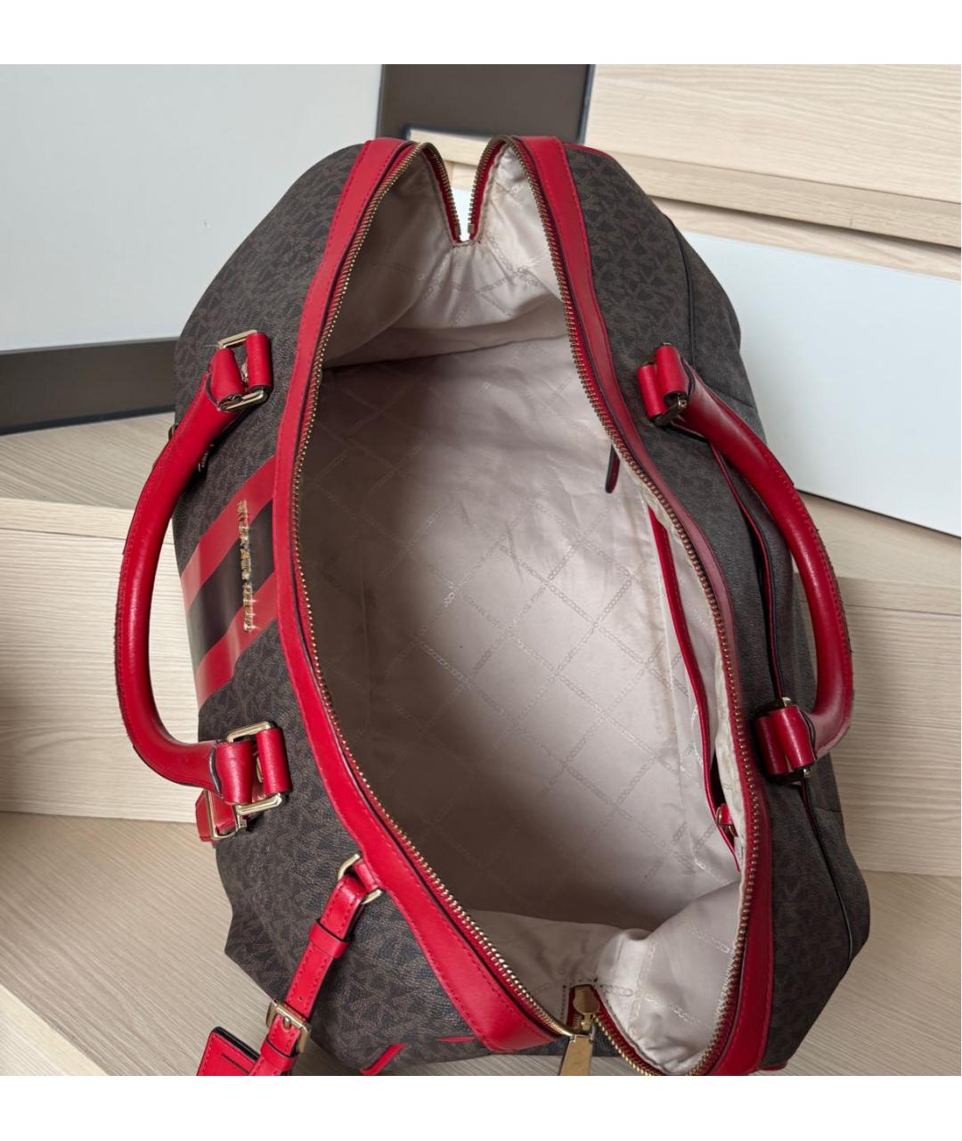 MICHAEL KORS Коричневая дорожная/спортивная сумка, фото 4