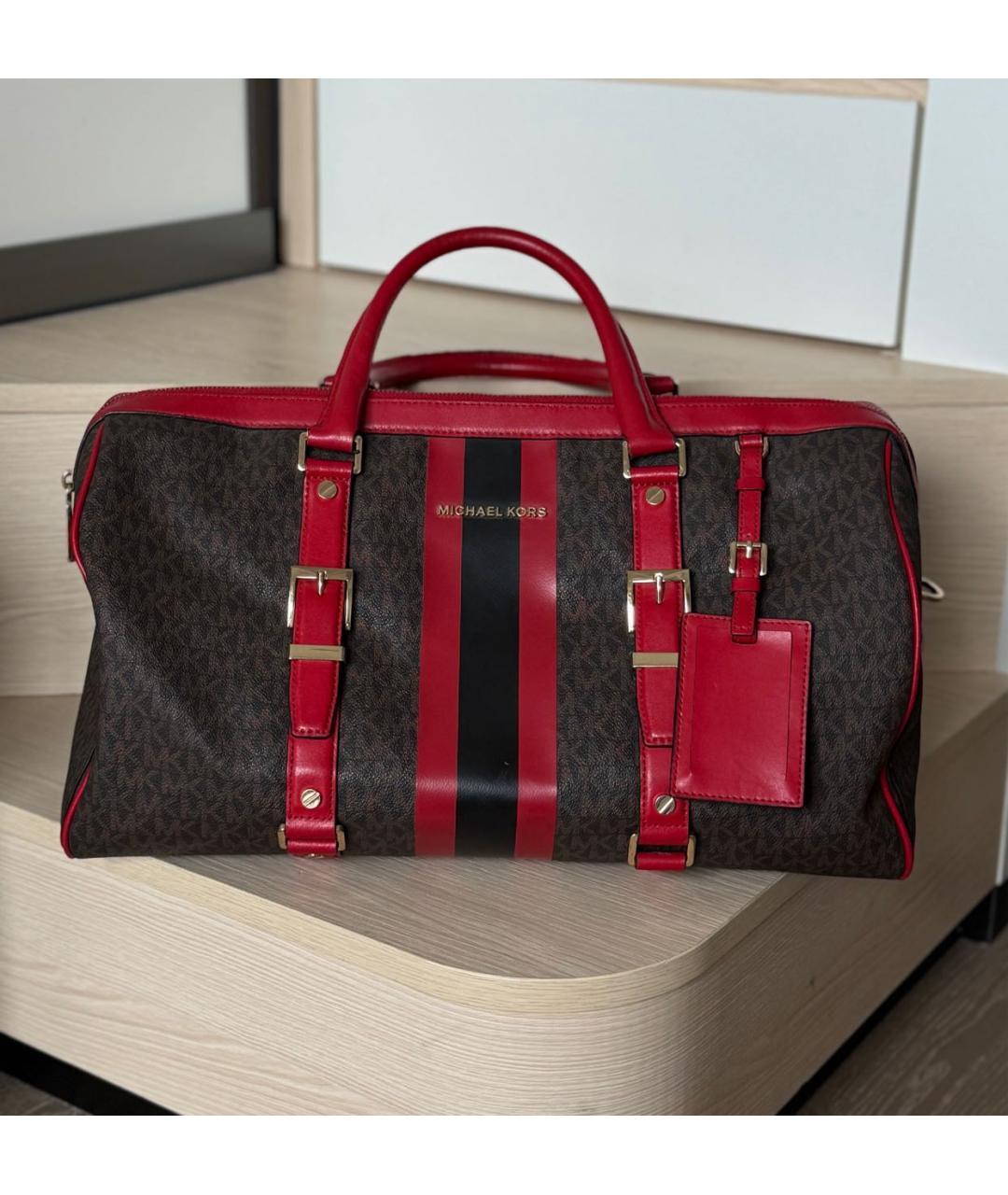 MICHAEL KORS Коричневая дорожная/спортивная сумка, фото 9