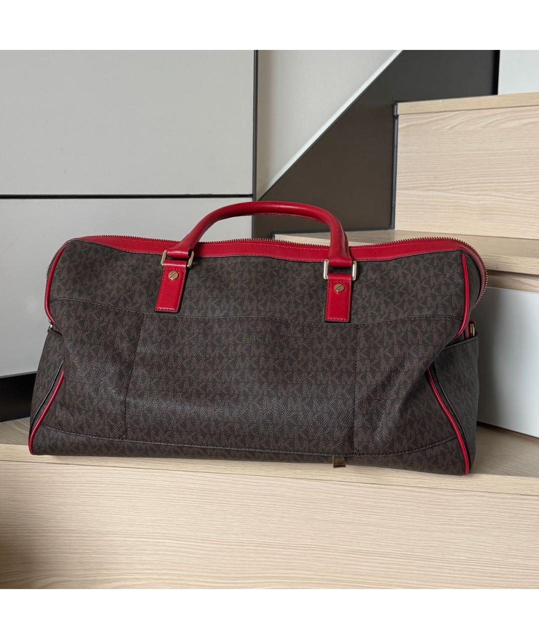 MICHAEL KORS Коричневая дорожная/спортивная сумка, фото 5