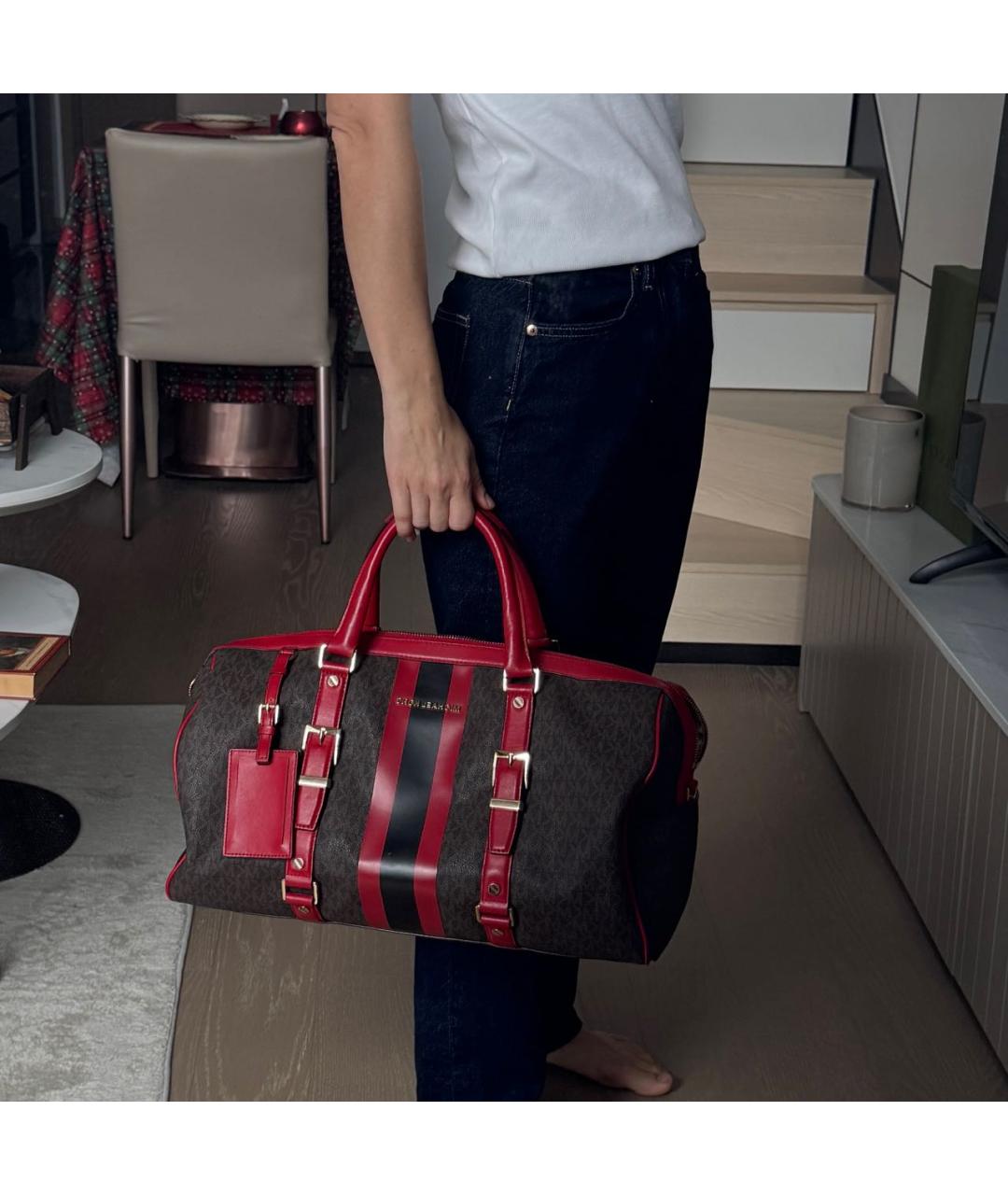 MICHAEL KORS Коричневая дорожная/спортивная сумка, фото 8