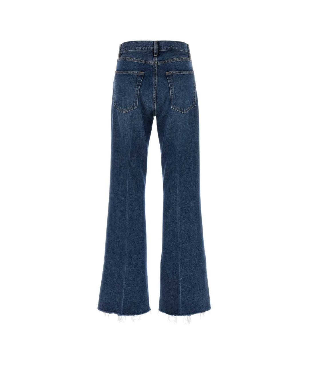 FRAME Синие хлопковые джинсы клеш, фото 2