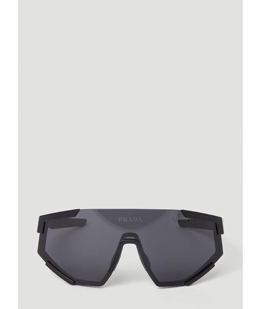 PRADA Черные пластиковые солнцезащитные очки, фото 9