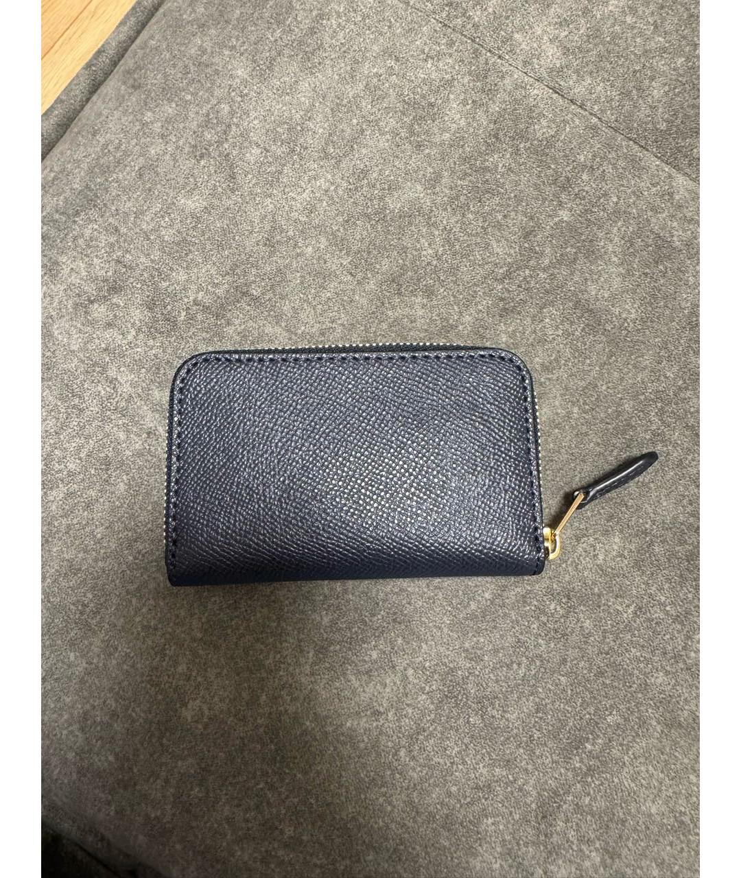 COACH Темно-синий кожаный кардхолдер, фото 3