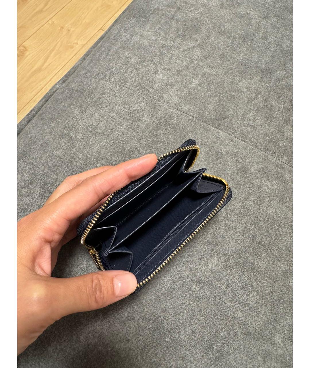 COACH Темно-синий кожаный кардхолдер, фото 4