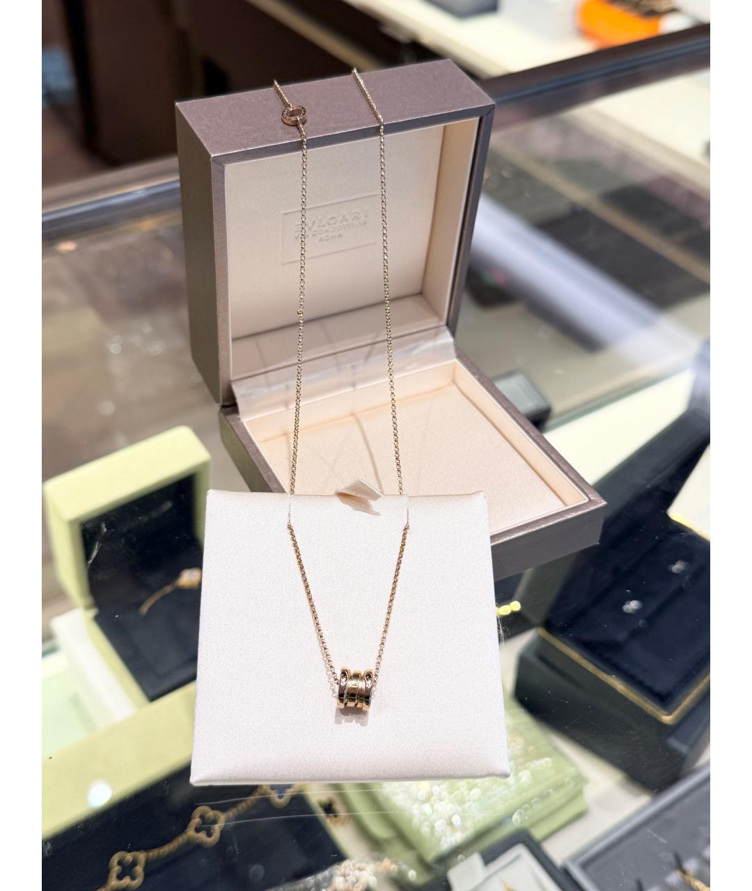 BVLGARI Золотое колье из розового золота, фото 5