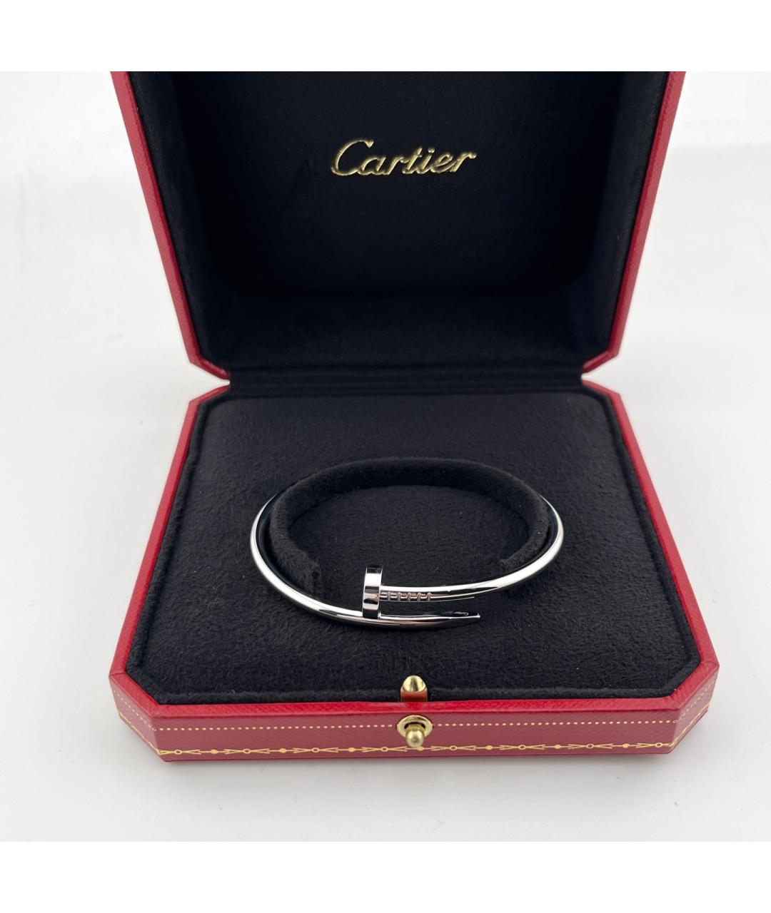 CARTIER Серебрянный браслет из белого золота, фото 3