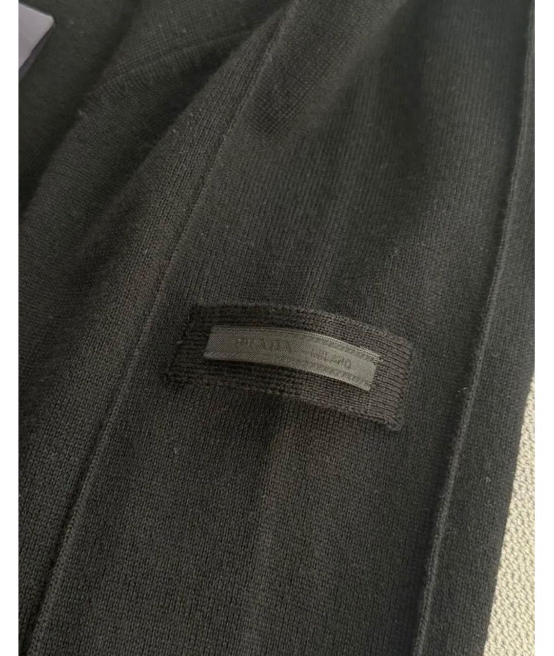 PRADA Черный шерстяной кардиган, фото 7