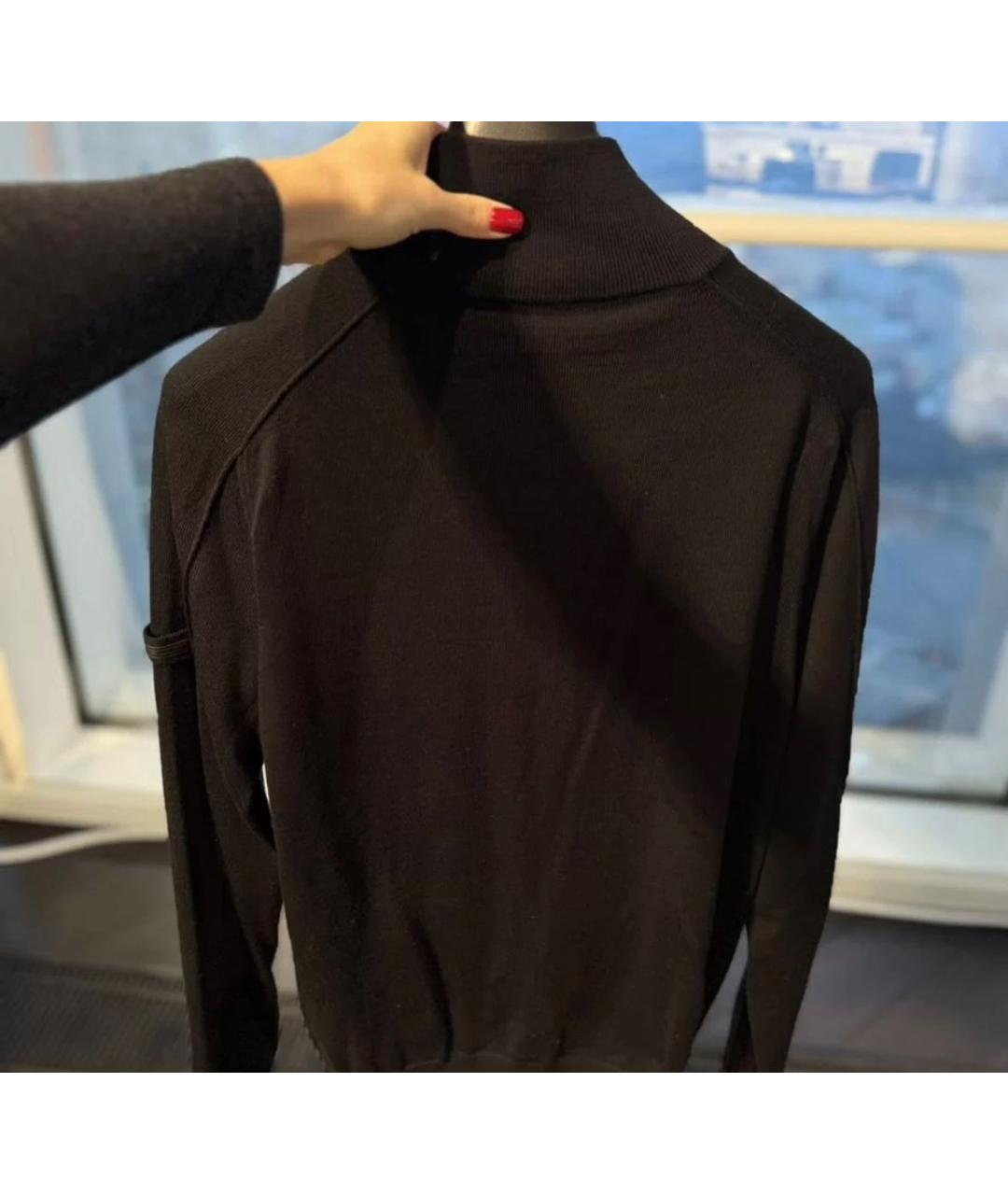 PRADA Черный шерстяной кардиган, фото 3