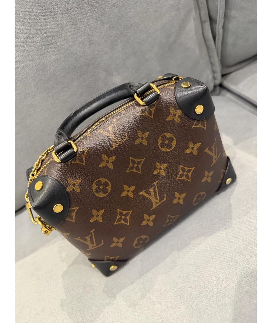 LOUIS VUITTON Коричневая сумка с короткими ручками, фото 3