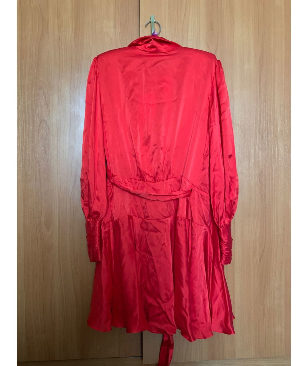 ZIMMERMANN Красное шелковое коктейльное платье, фото 2