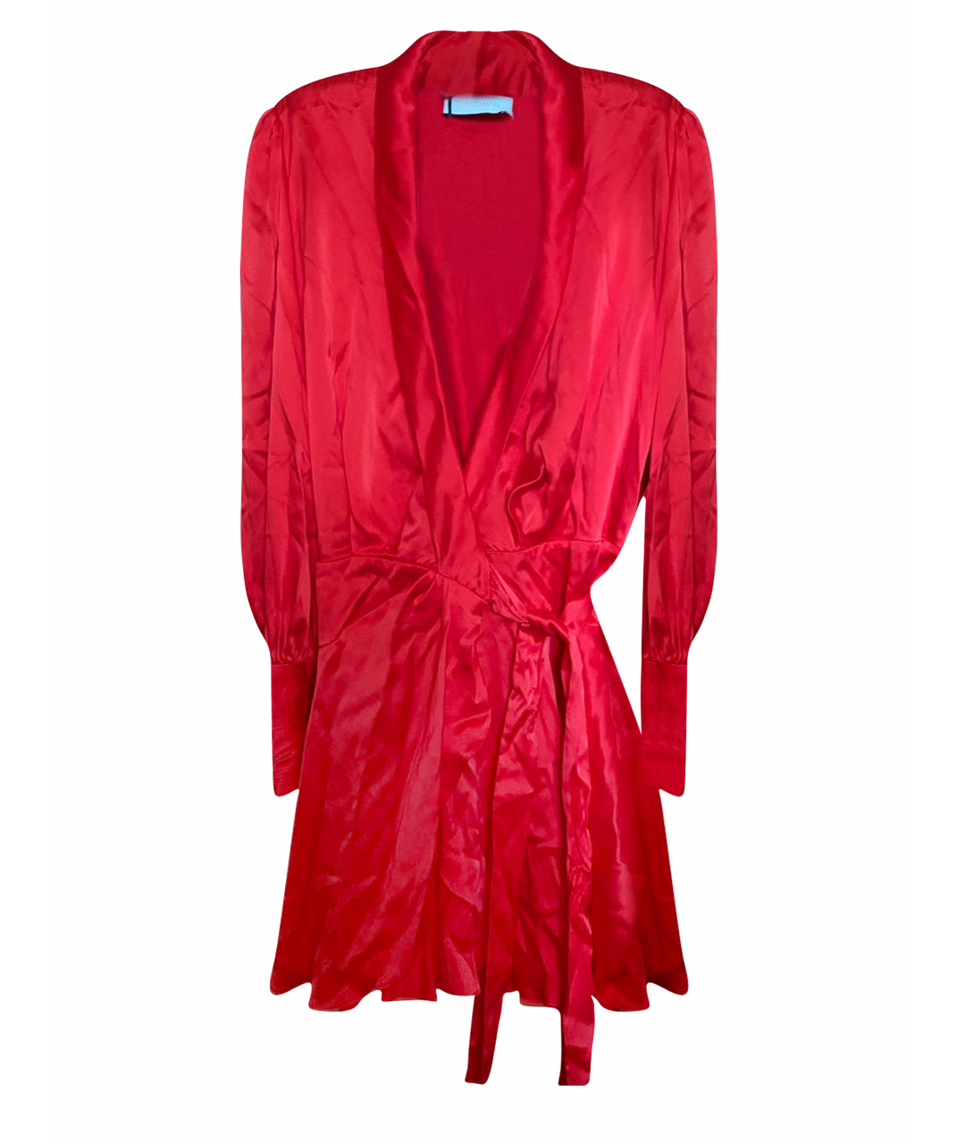 ZIMMERMANN Красное шелковое коктейльное платье, фото 1