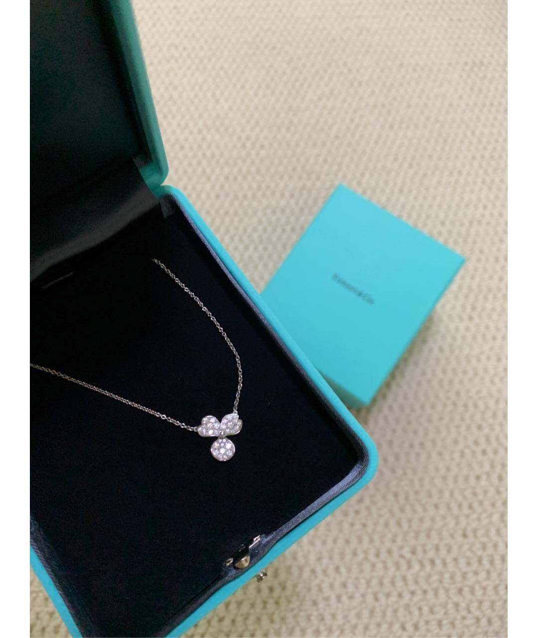 TIFFANY&CO Серебряное платиновое колье, фото 4