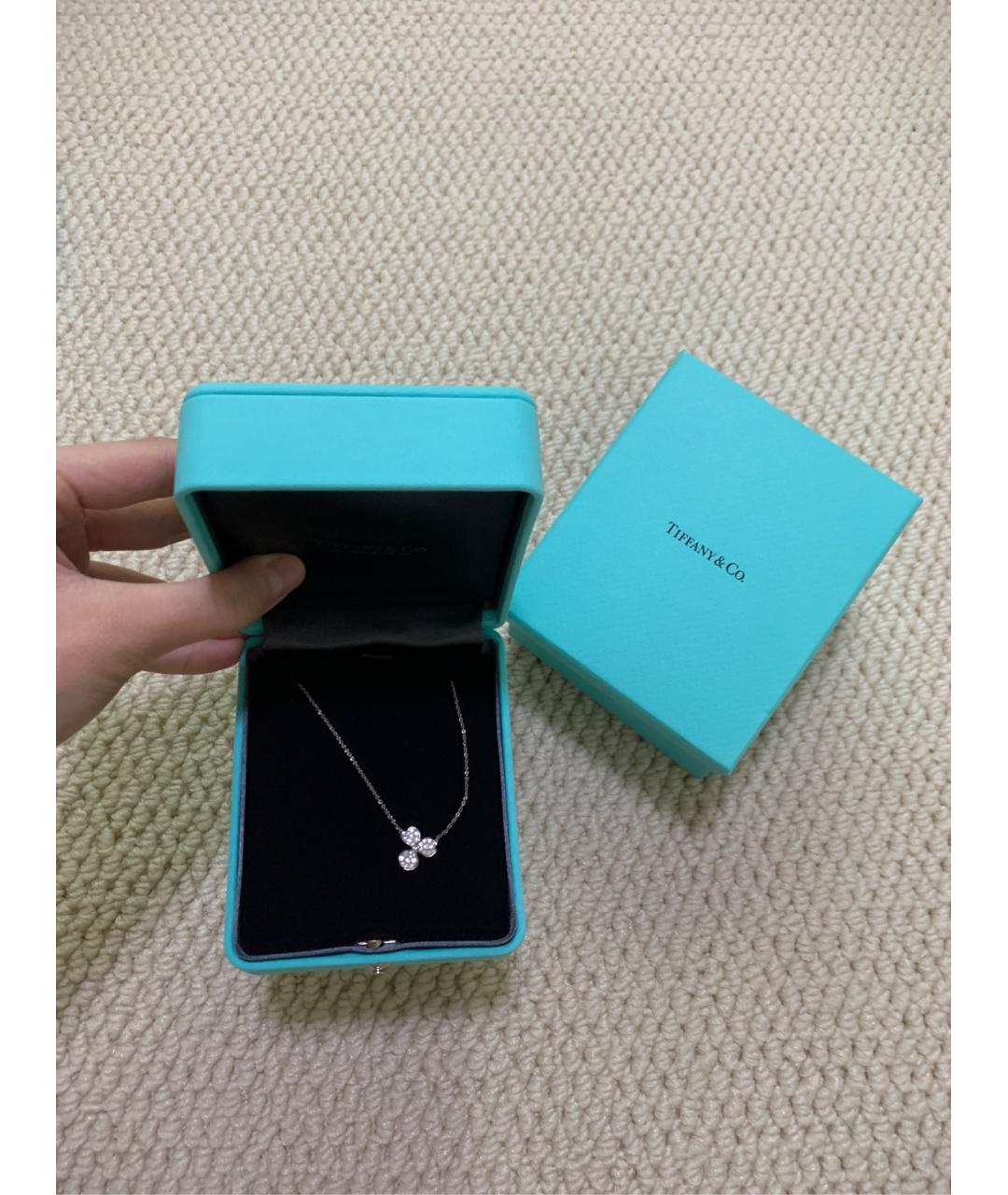 TIFFANY&CO Серебряное платиновое колье, фото 6