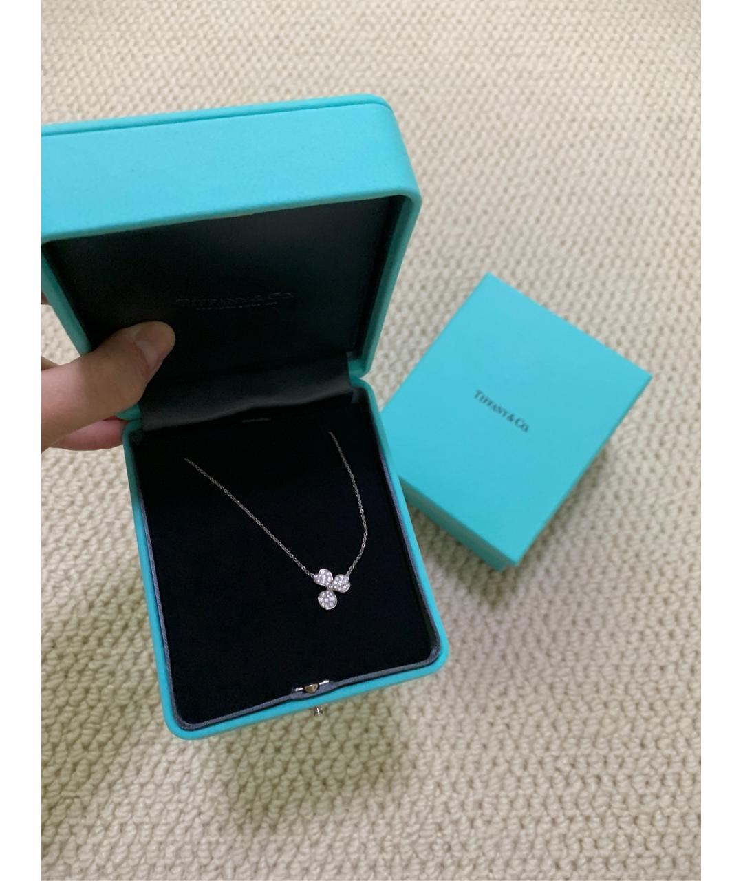 TIFFANY&CO Серебряное платиновое колье, фото 5