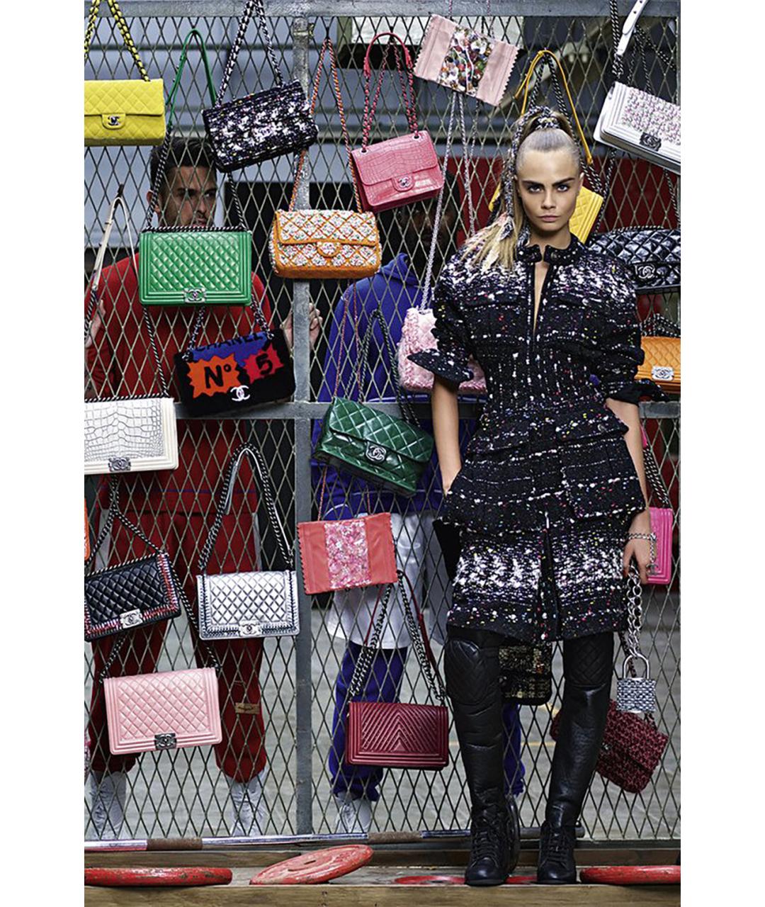 CHANEL Черное твидовое пальто, фото 3