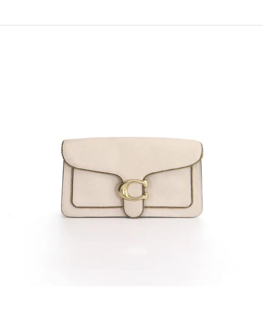 COACH Белая кожаная сумка через плечо, фото 8