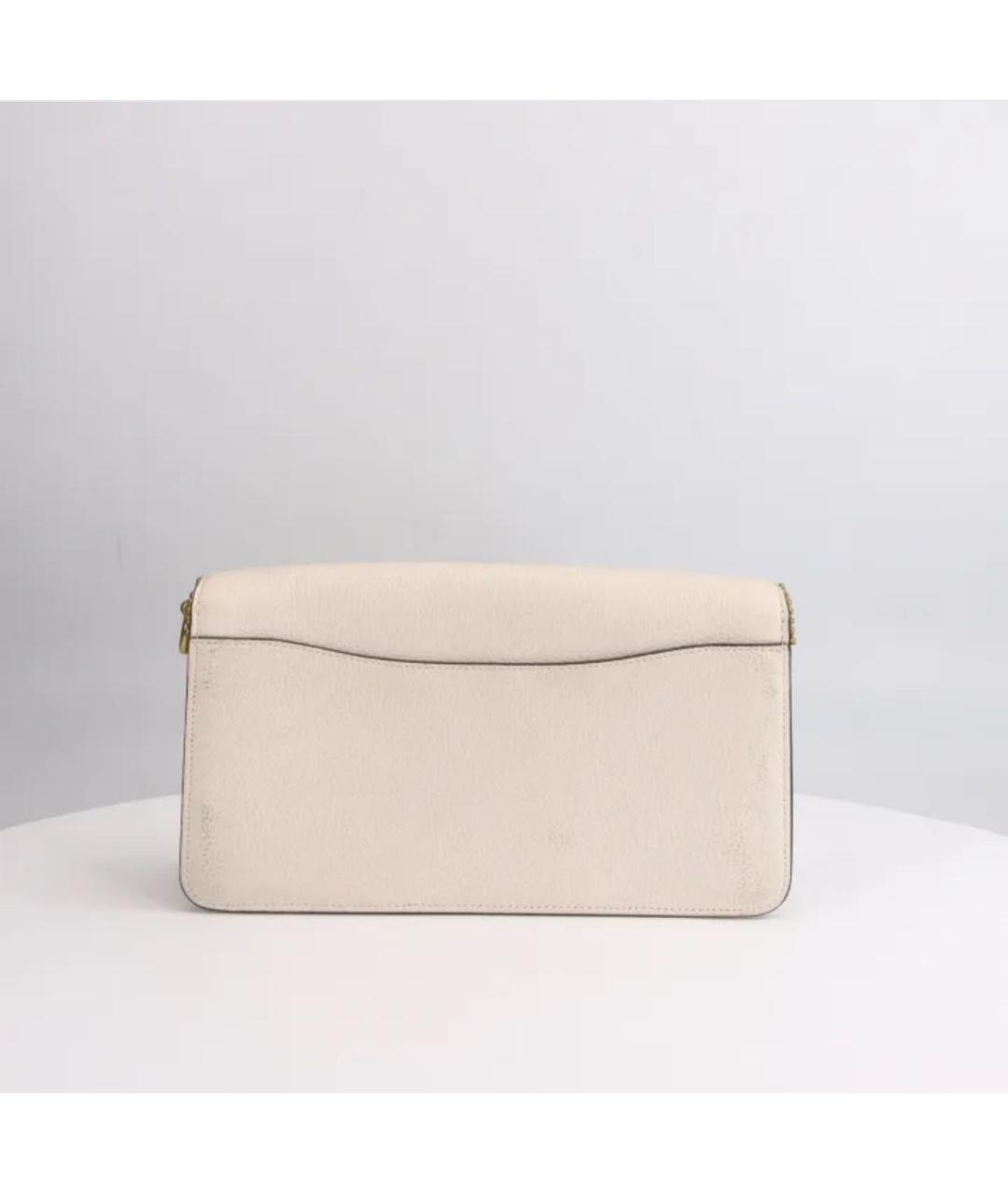 COACH Белая кожаная сумка через плечо, фото 3