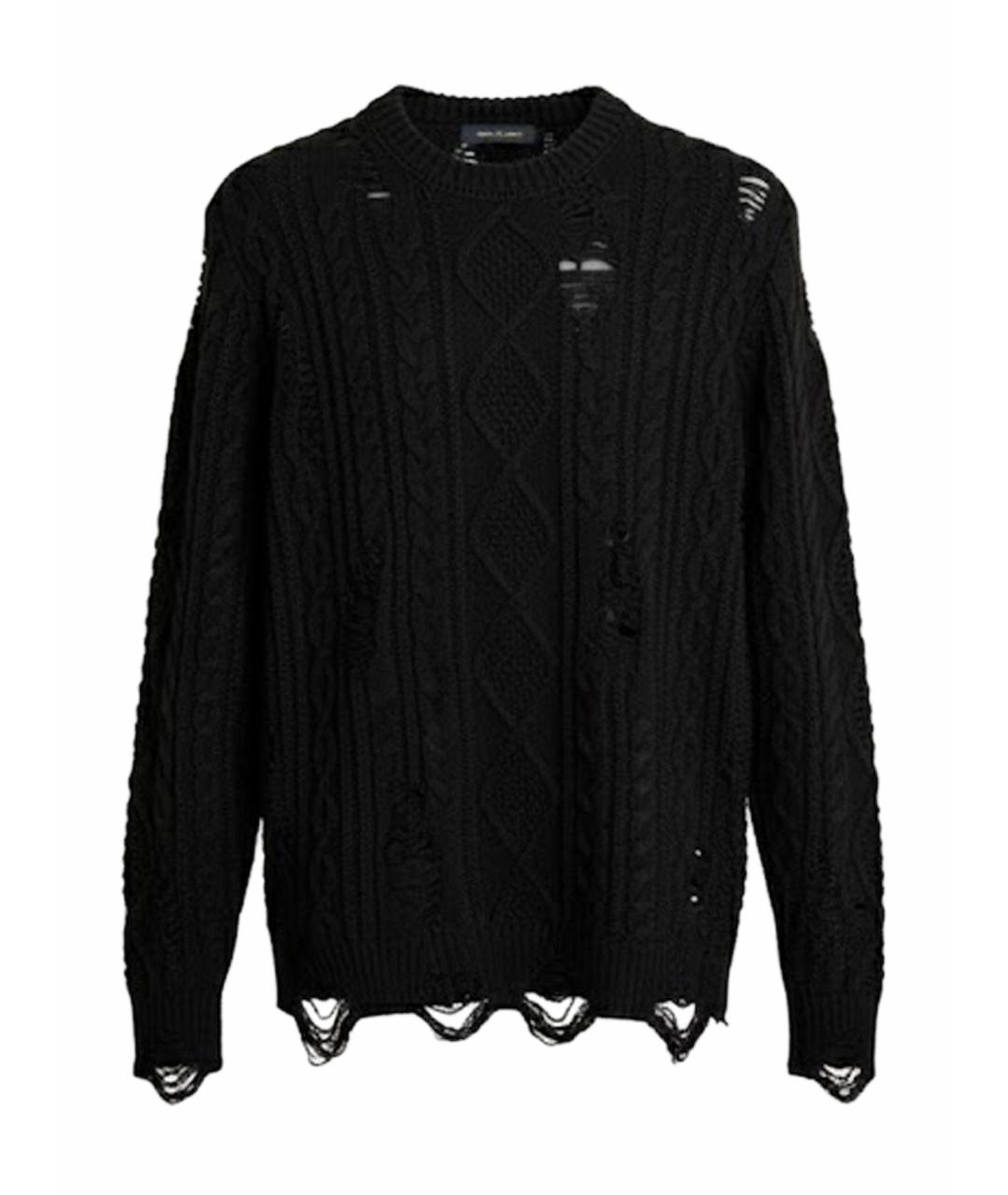 Mihara Yasuhiro Черный шерстяной джемпер / свитер, фото 1