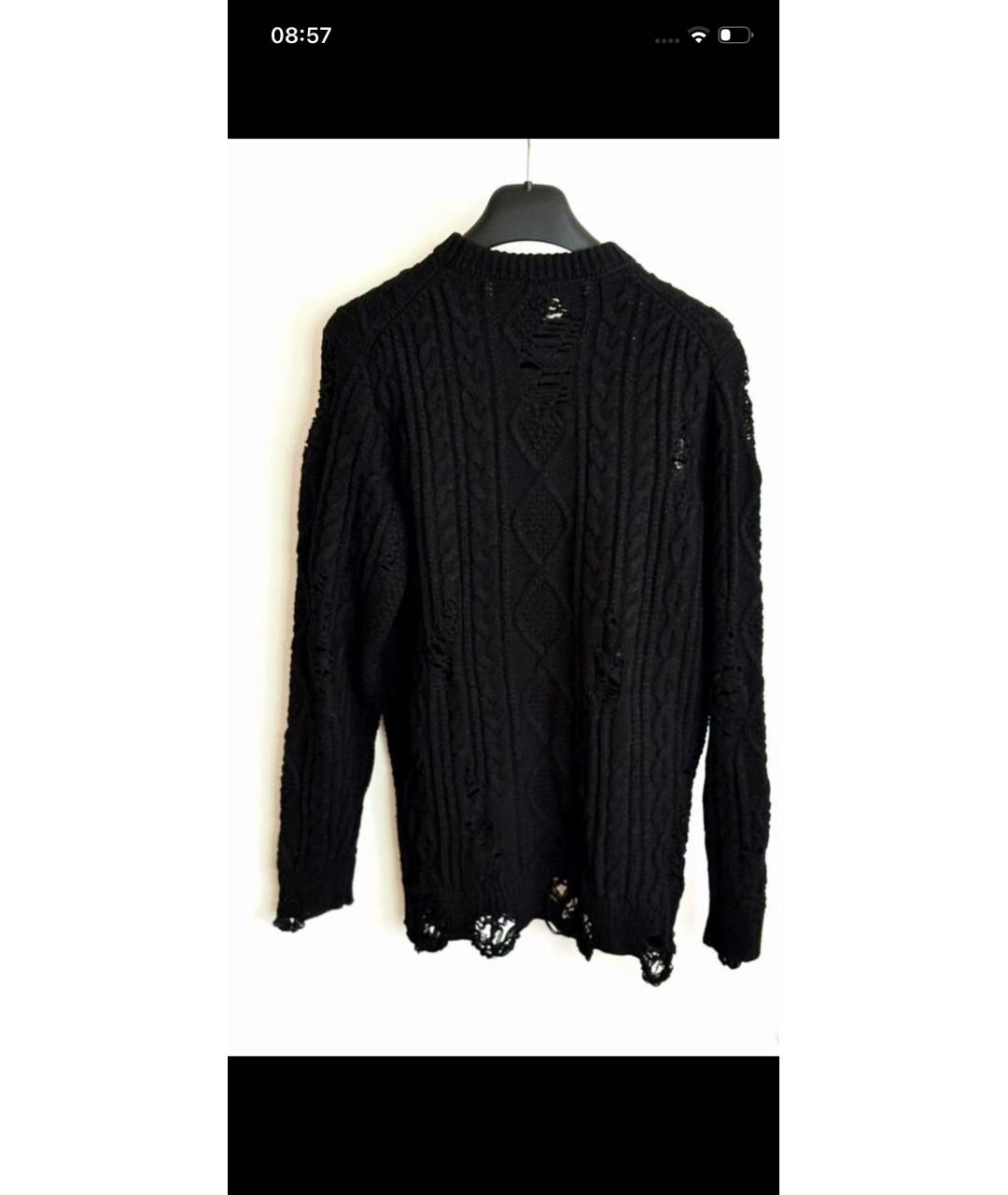 Mihara Yasuhiro Черный шерстяной джемпер / свитер, фото 2