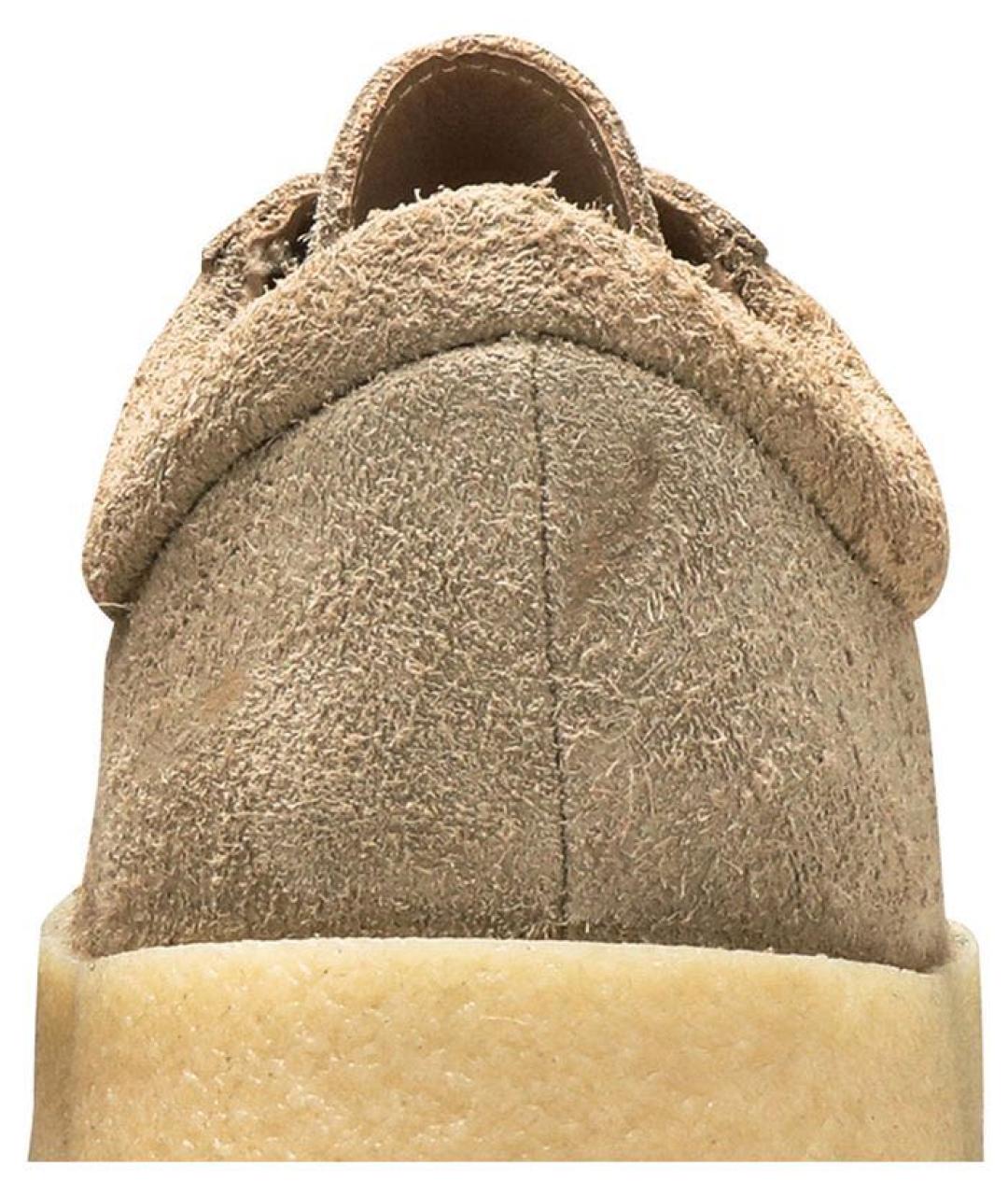 YEEZY Бежевые замшевые низкие кроссовки / кеды, фото 6