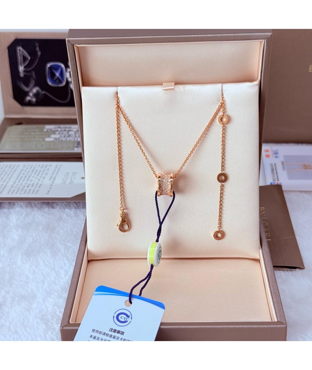 BVLGARI Золотое колье из розового золота, фото 6