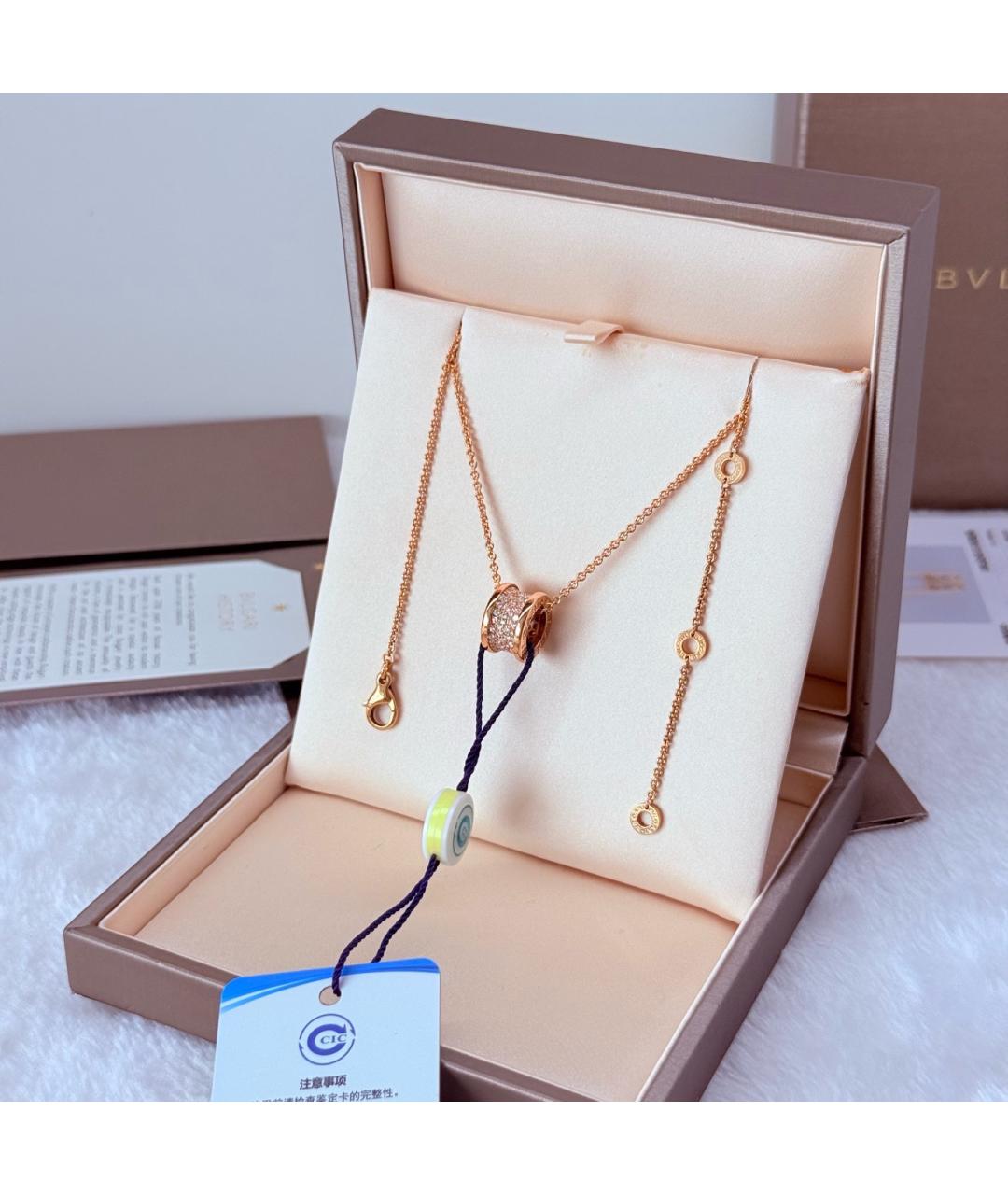BVLGARI Золотое колье из розового золота, фото 4