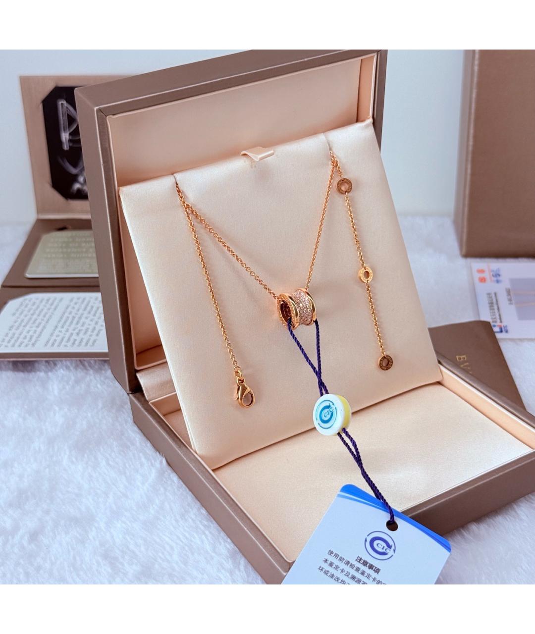BVLGARI Золотое колье из розового золота, фото 3
