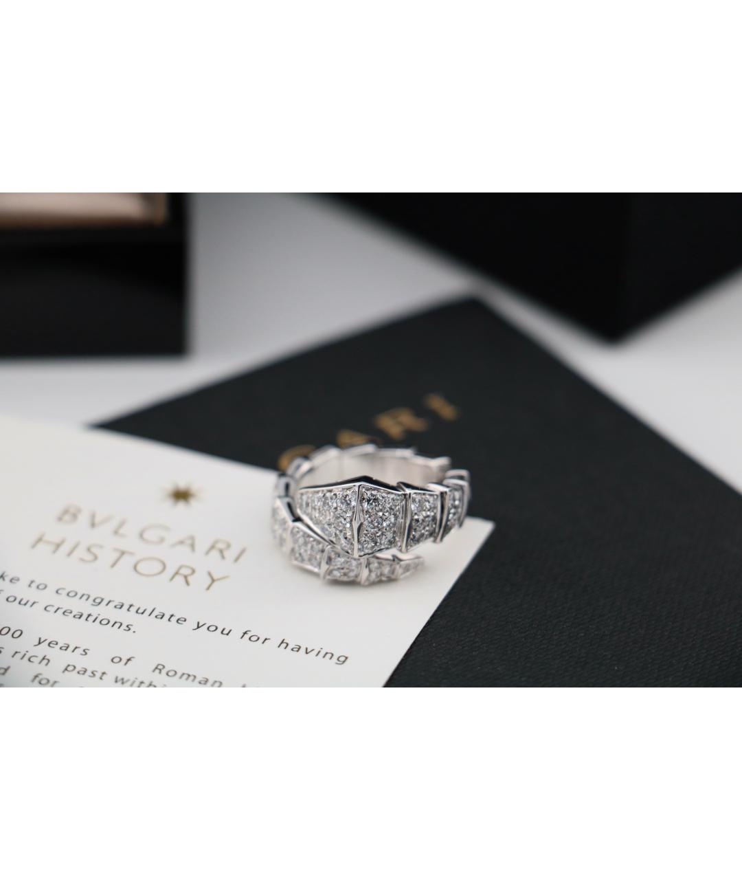 BVLGARI Серебряное кольцо из белого золота, фото 3