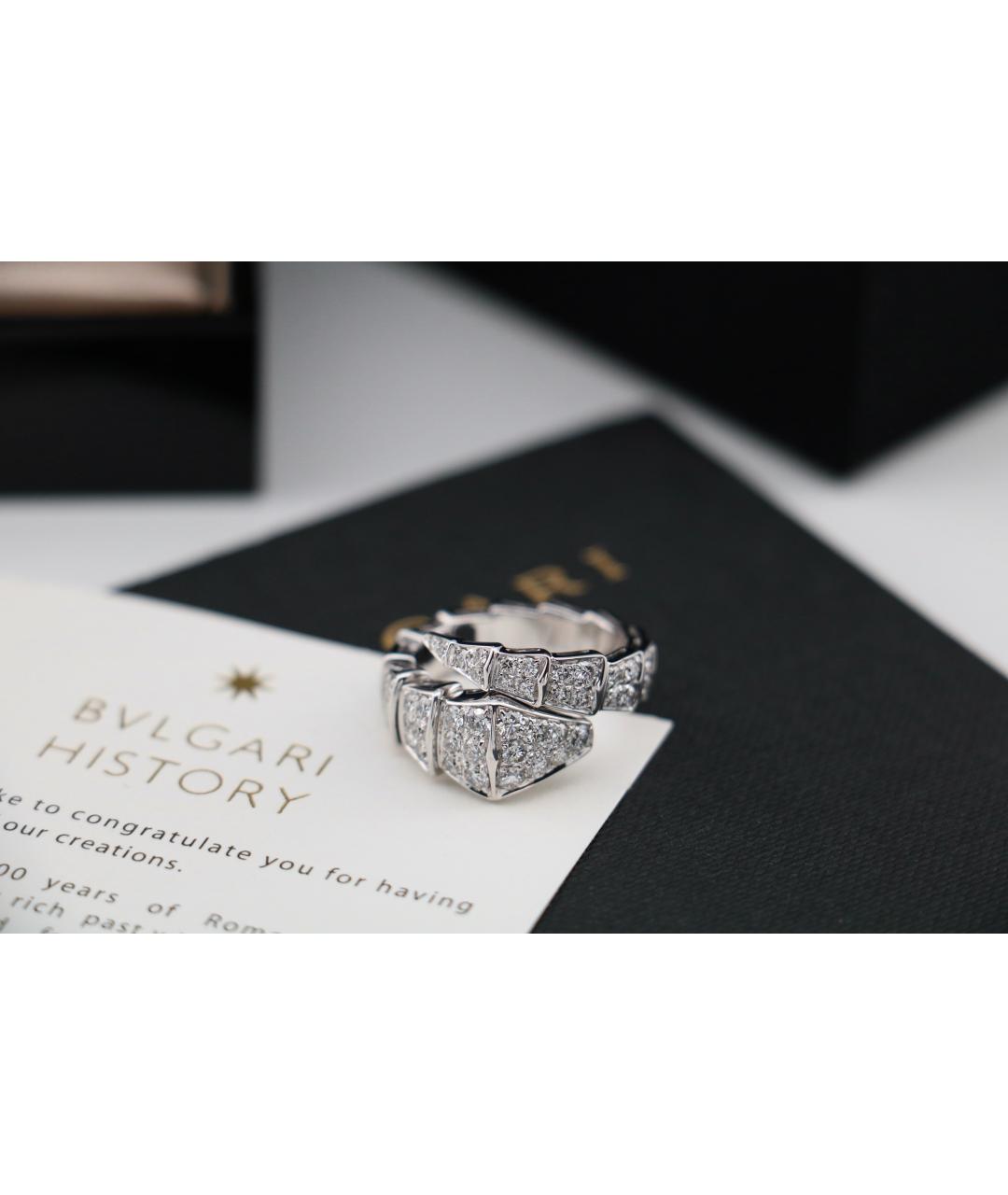 BVLGARI Серебряное кольцо из белого золота, фото 4