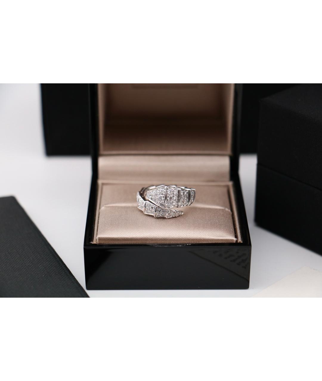 BVLGARI Серебряное кольцо из белого золота, фото 2