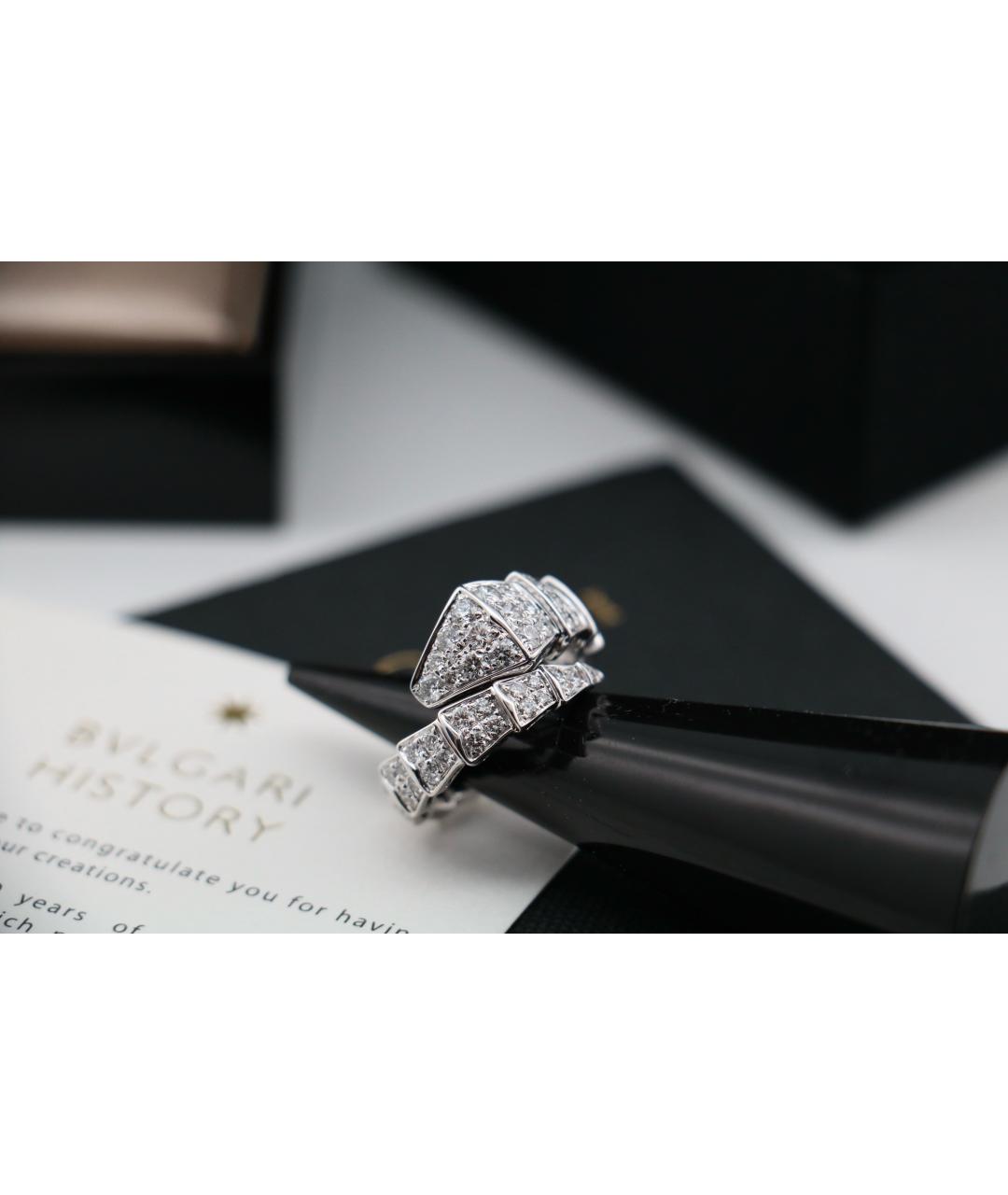 BVLGARI Серебряное кольцо из белого золота, фото 5