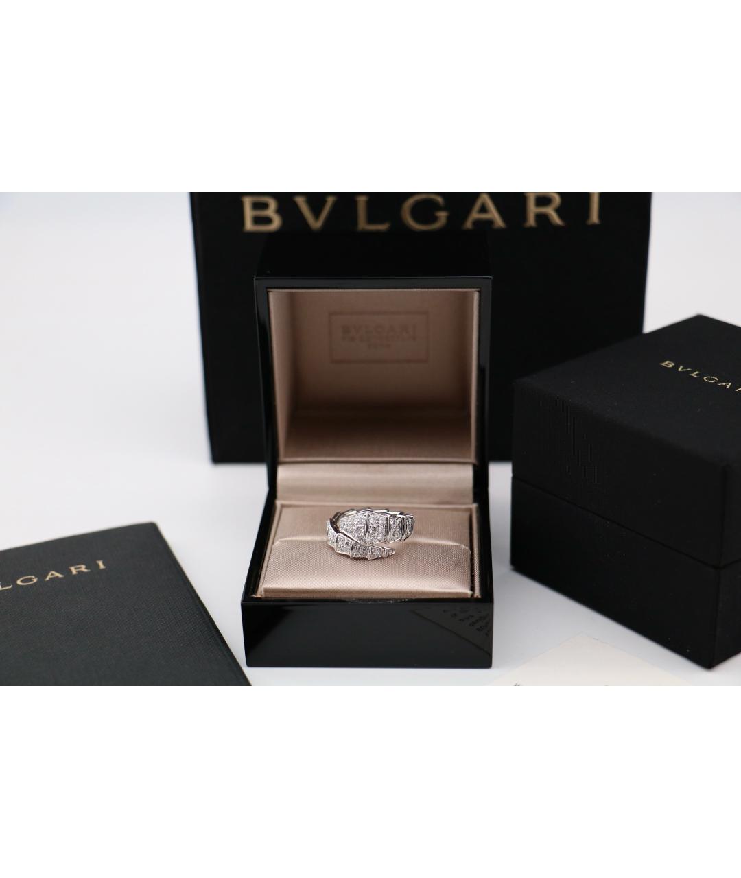 BVLGARI Серебряное кольцо из белого золота, фото 6